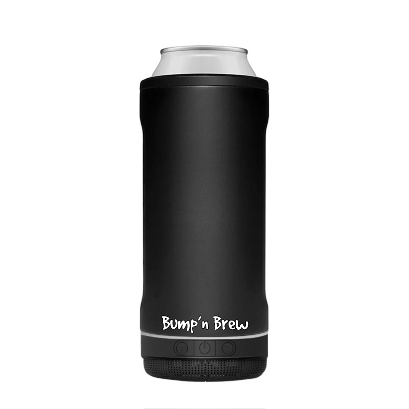 Bump'n Brew Speaker Can Cooler (Matte Black)