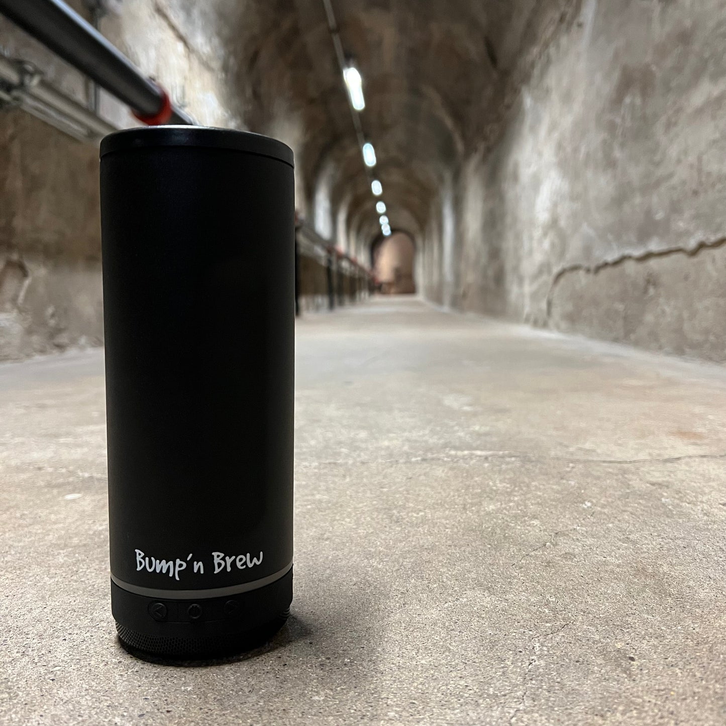 Bump'n Brew Speaker Can Cooler (Matte Black)