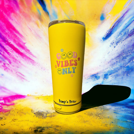 Good Vibes Only Bump'n Brew Tumbler (16oz) - Limited Edition