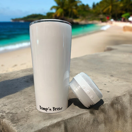 Bump'n Brew Tumbler - Glossy White (16oz)